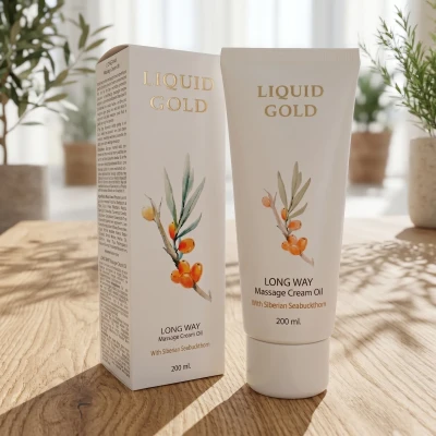 Крем-олія для масажу Золоте Аnna Lotan Liquid Gold Long Way Massage Cream Oil
