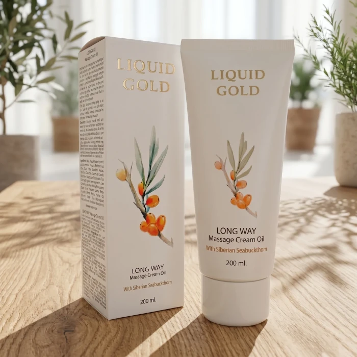 Крем-масло для массажа Золотое Аnna Lotan Liquid Gold Long Way Massage Cream Oil