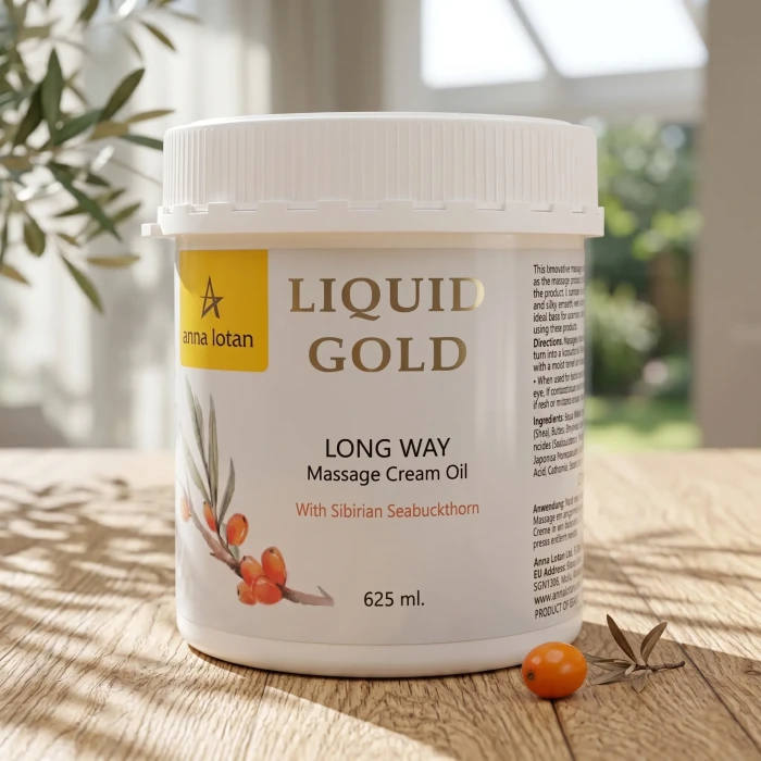 Крем-олія для масажу Золоте Аnna Lotan Liquid Gold Long Way Massage Cream Oil