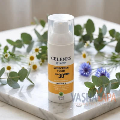 Сонцезахисний флюїд Celenes Sunscreen Dry Touch Fluid SPF 30+