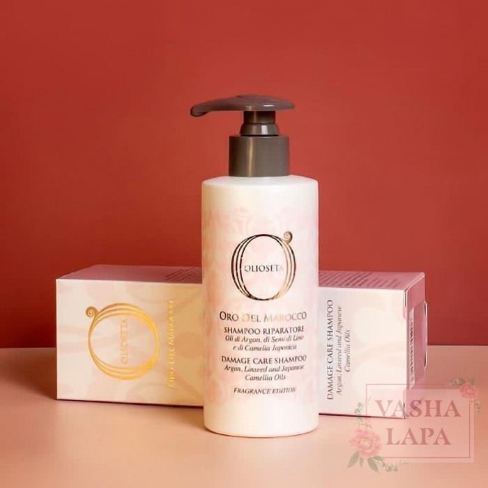 Восстанавливающий шампунь для поврежденных волос Barex Italiana Olioseta Oro del Marocco Damage Care Shampoo