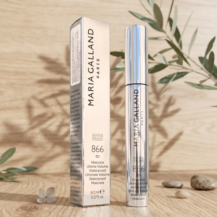 Водостойкая тушь, подкручивает и придает объем Maria Galland 866 Ultimate Volume Waterproof Mascara
