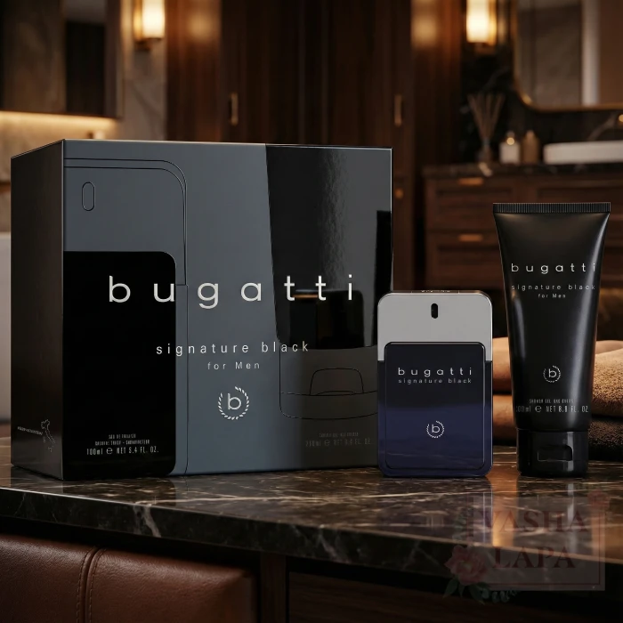 Парфюмерный набор для мужчин Bugatti Signature Black