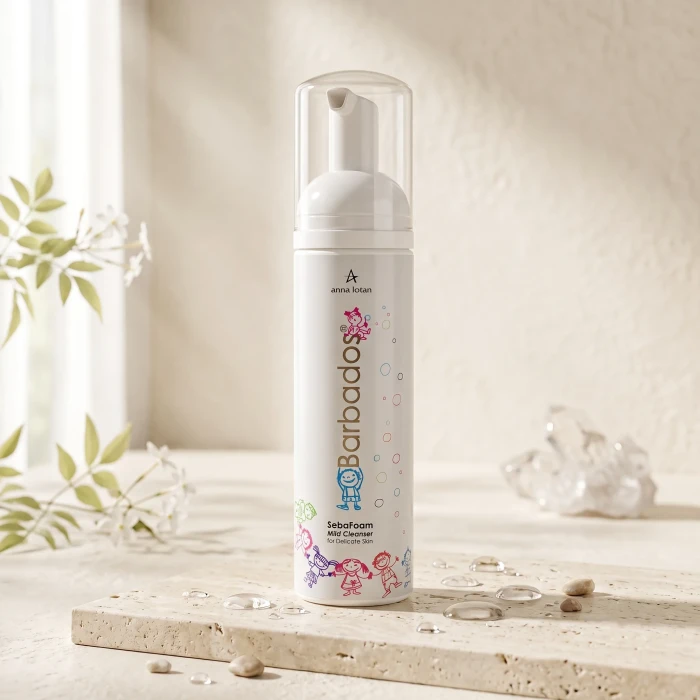 Нежная очищающая пенка для деликатной кожи СебоФоам Anna Lotan Barbados SebaFoam Mild Cleanser