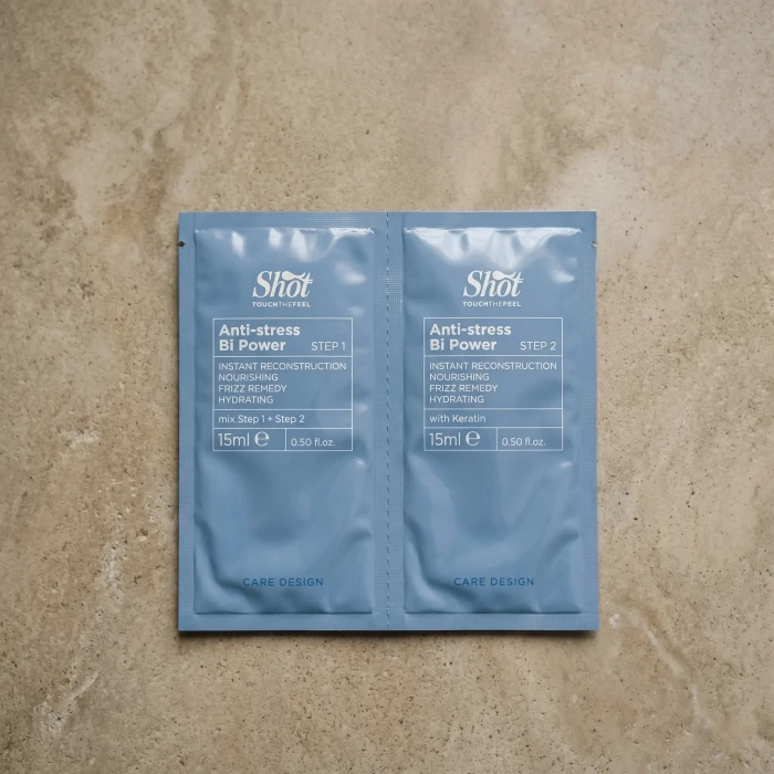 Набор для мгновенного восстановления волос Shot Care Design Bi Power Antistress Step 1+2