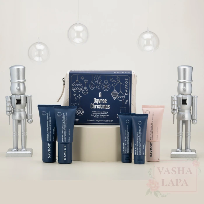 Рождественский туристический набор продуктов для укрепления волос Davroe Christmas Fortitude Travel Pack