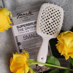 Расческа для волос Janeke 1830 Small Superbrush The Original Italian White Белая Расческа для волос Janeke 1830 Small Superbrush The Original Italian White Белая