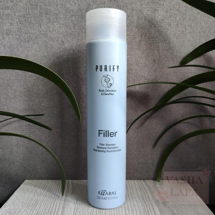 Шампунь-филлер для волос с кератином и гиалуроновой кислотой Kaaral Purify Filler Shampo