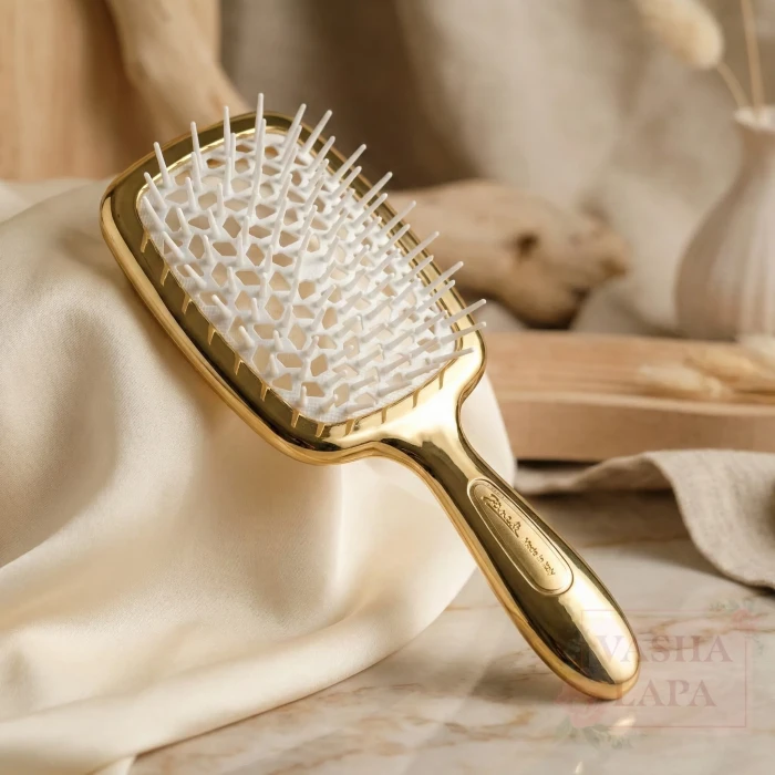 Расческа для волос Janeke 1830 Superbrush The Original Italian Gold-White Золото-белая