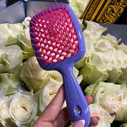 Расческа для волос Janeke 1830 Superbrush The Original Italian Violet-Pink Фиалково-розовая Расческа для волос Janeke 1830 Superbrush The Original Italian Violet-Pink Фиалково-розовая