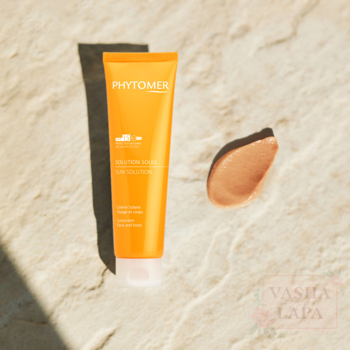 Увлажняющий солнцезащитный крем для лица и тела Phytomer Sun Solution Sunscreen Face and Body SPF 15