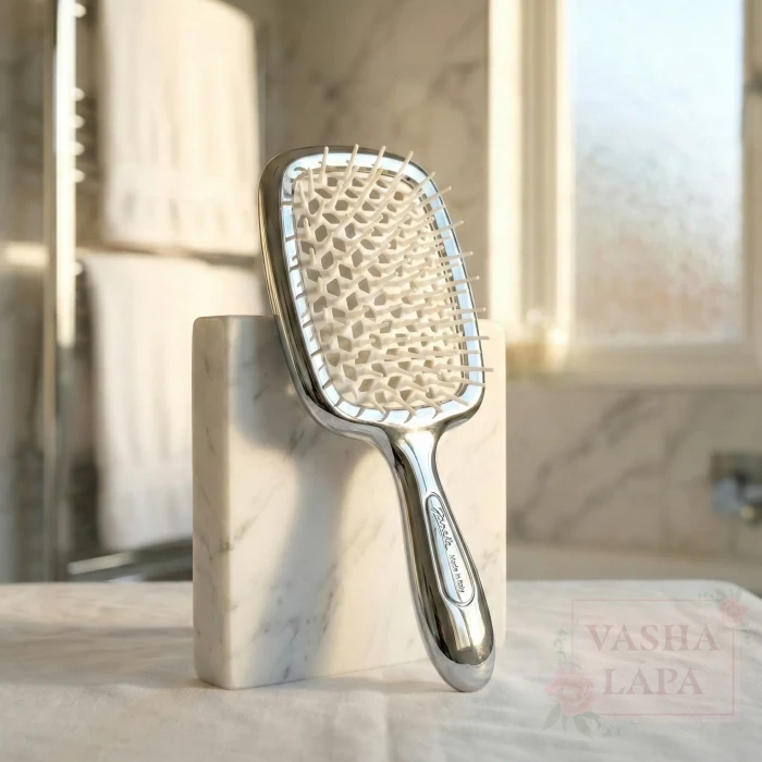 Расческа для волос Janeke 1830 Superbrush The Original Italian Silver-White Серебряно-белая