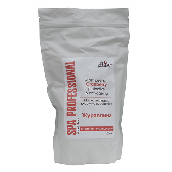 Маска альгинатная классическая "Клюква" Mila Mask Peel Off Cranberry Protective & Anti-Ageing