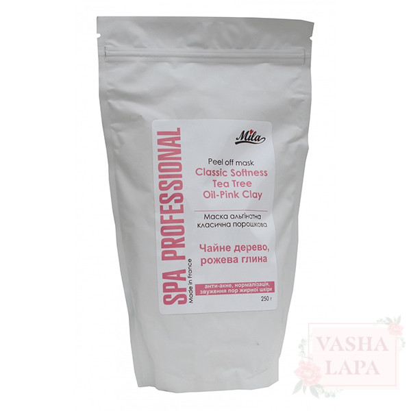 Маска альгинатная классическая "Чайное дерево, розовая глина" Mila Peel Off Mask Classic Softness Tea Tree Oil-Pink Clay