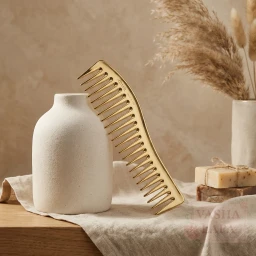 Гребень золотой для волос Janeke 1830 Wavy comb for gel application Gold Гребень золотой для волос Janeke 1830 Wavy comb for gel application Gold
