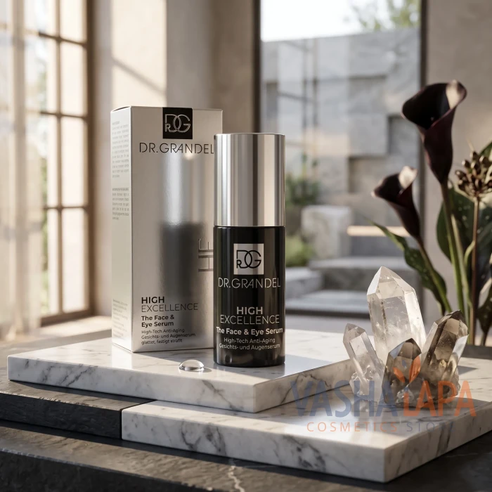 Антивікова сироватка для обличчя та зони навколо очей Dr.Grandel High Excellence The Face & Eye Serum