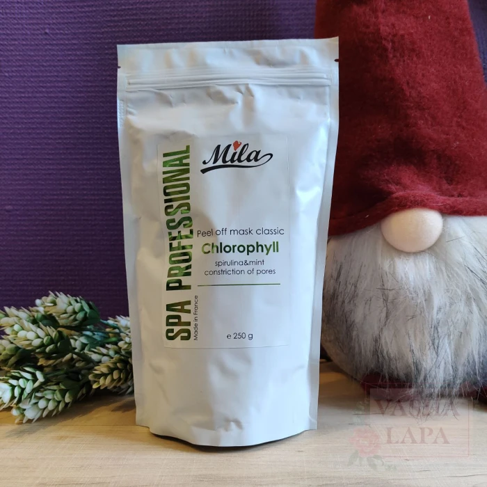 Маска альгинатная классическая "Хлорофилл, спирулина, мята" Mila Mask Peel Off Chlorophyll Spirulina, Mint