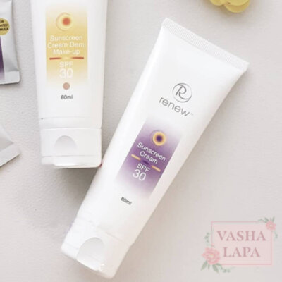 Сонцезахисний крем із захисним фактором SPF - 30 Renew Whitening Sunscreen Cream - SPF - 30