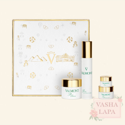 Фирменный косметический набор Valmont Prime 24 Hour Retail Set Gold