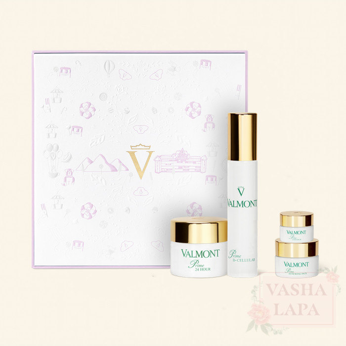 Фирменный косметический набор Valmont Prime 24 Hour Retail Set Pink