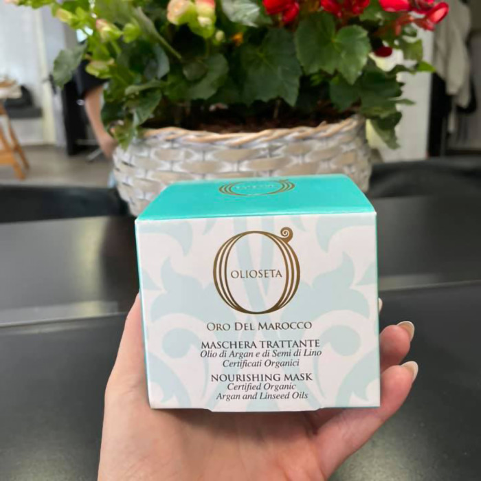 Маска питательная с маслом арганы и маслом семян льна Barex Italiana Olioseta Oro del Marocco Nourishing Mask