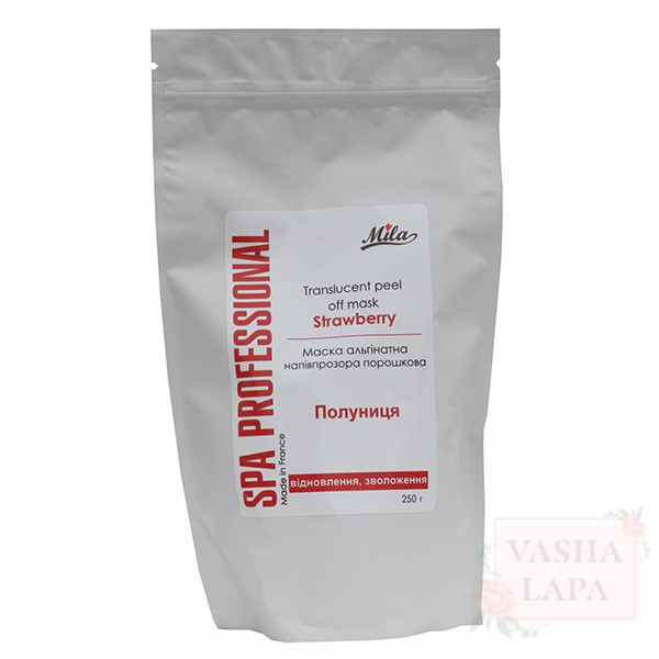 Маска альгинатная полупрозрачная "Клубника" Mila Translucent Peel Off Mask Strawberry