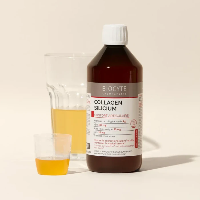 Напиток поддерживает и защищает здоровье суставов Biocyte Collagen Silicium