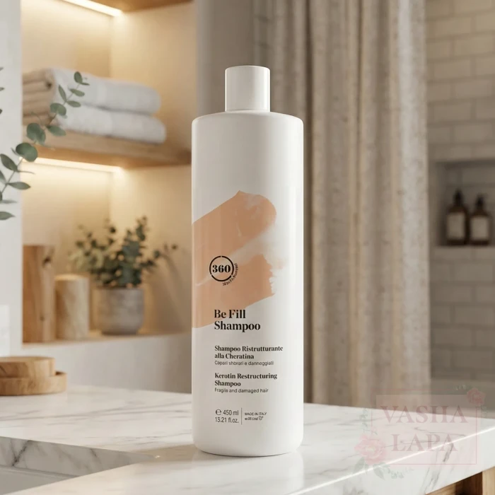 Питательный шампунь для окрашенных волос с кератином 360 Be Fill Shampoo
