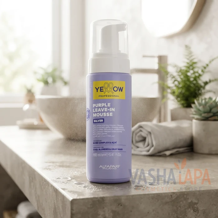 Мусc против желтизны волос Yellow Silver Purple Leave-In Mousse