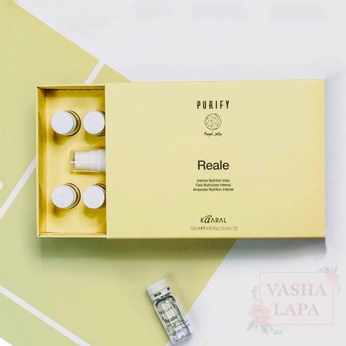 Интенсивный восстанавливающий лосьон с маточным молочком Kaaral Purify Reale Intense Nutrition Vials