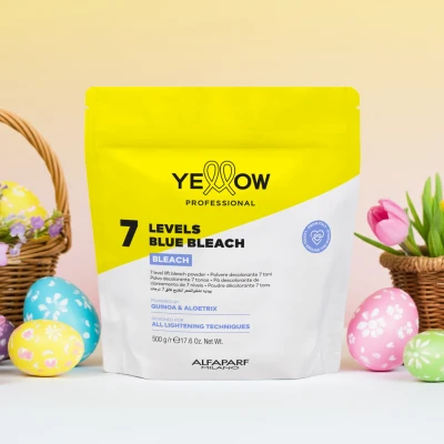 Порошок для знебарвлення волосся 7 тонів Yellow 7 Levels Blue Bleach