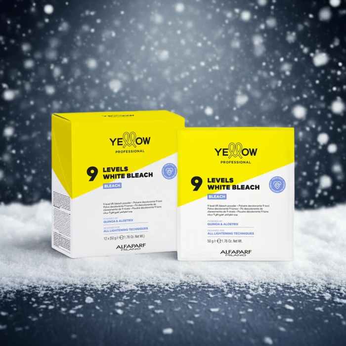 Порошок для знебарвлення волосся 9 тонів Yellow 9 Levels White Bleach