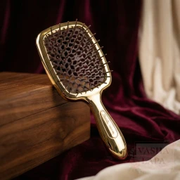 Расческа для волос Janeke 1830 Superbrush The Original Italian Gold-Brown Золото-коричневая Расческа для волос Janeke 1830 Superbrush The Original Italian Gold-Brown Золото-коричневая