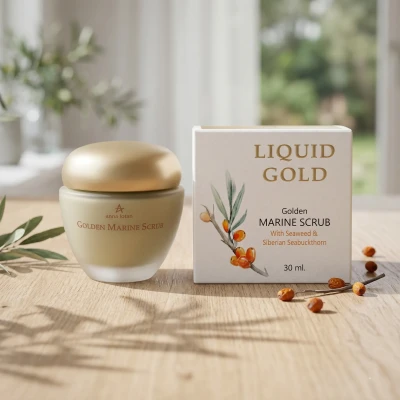 Золотий пілінг для обличчя Anna Lotan Liquid Gold Golden Marine Scrub