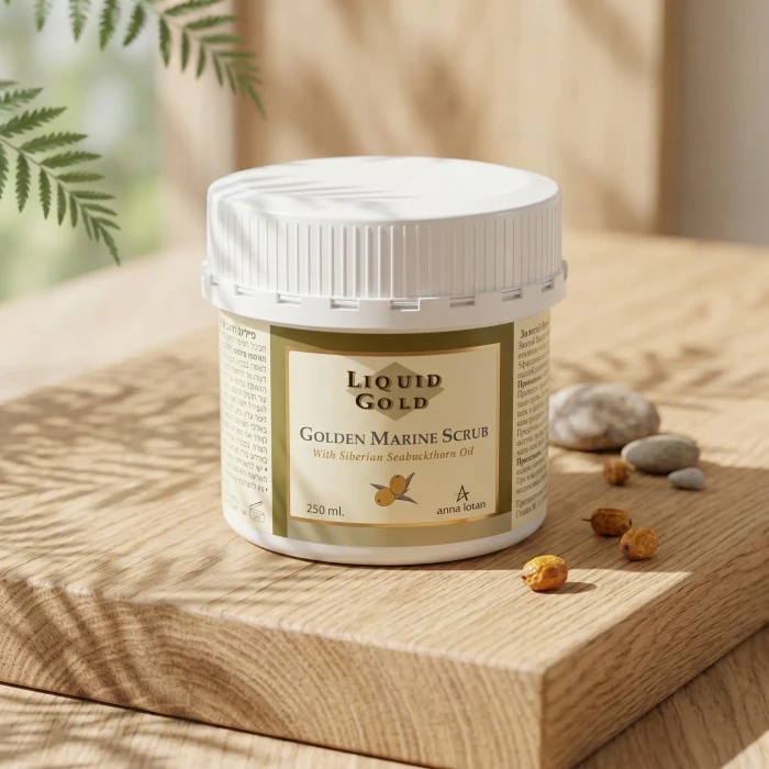 Золотий пілінг для обличчя Anna Lotan Liquid Gold Golden Marine Scrub