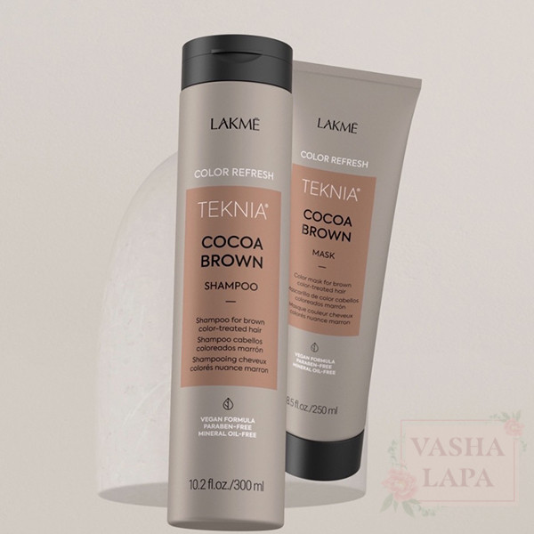 Шампунь для обновления цвета коричневых оттенков волос Lakme Teknia Color Refresh Cocoa Brown Shampoo