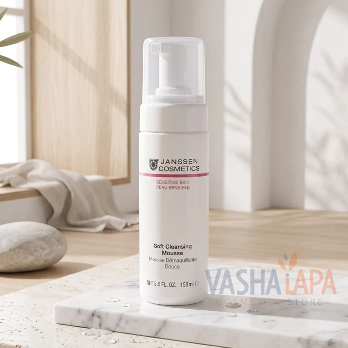 Нежный мусс для умывания JANSSEN Sensitive Skin Soft Cleansing Mousse