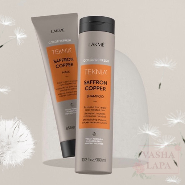 Шампунь для обновления цвета медных оттенков волос Lakme Teknia Color Refresh Saffron Copper Shampoo