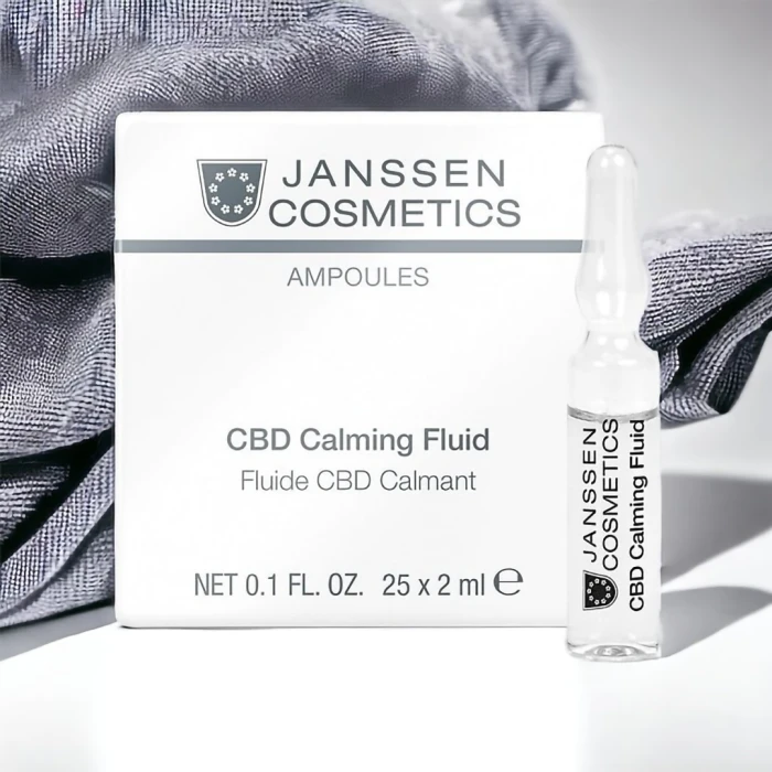 Успокаивающий флюид для стрессовой кожи JANSSEN Ampoules CBD Calming Fluid