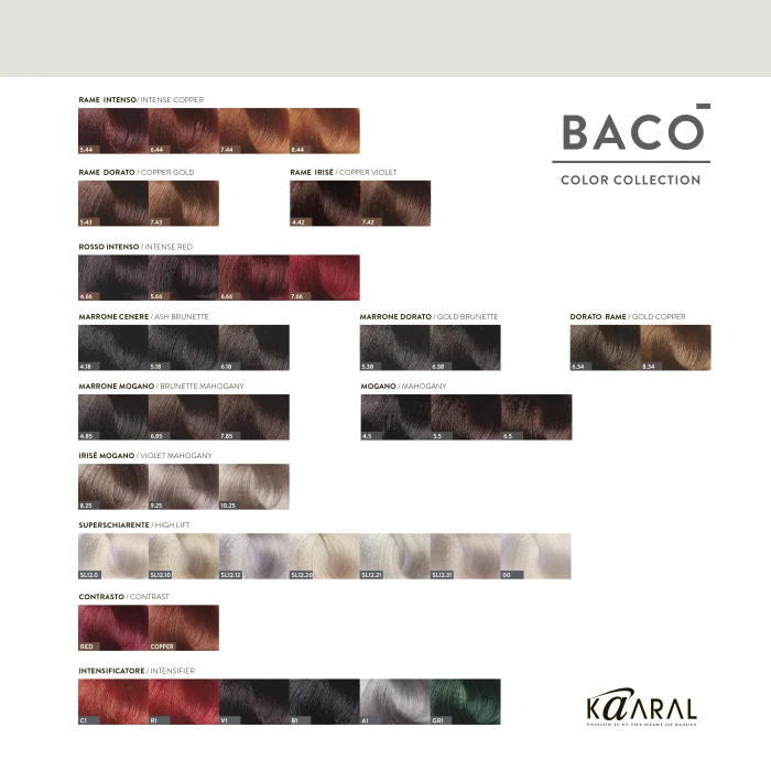 Стойкая крем-краска для волос Kaaral Baco Permanent Hair Color