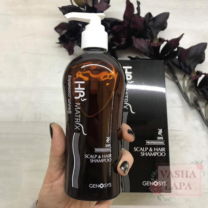 Шампунь от выпадения и для стимуляции роста волос Genosys HR3 MATRIX Scalp & Hair Shampoo