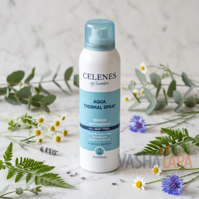 Термальна вода для всіх типів шкіри Celenes Aqua Thermal Spray