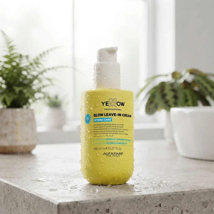 Несмываемый крем для увлажнения и блеска волос Yellow Hydra Care Glow Leave-in Cream