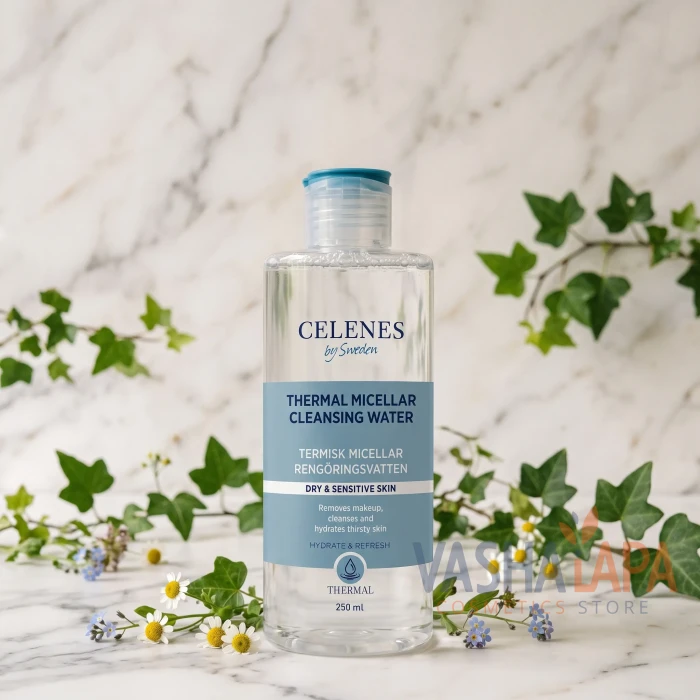 Термальна міцелярна вода для сухої та чутливої шкіри Celenes Thermal Micellar Cleansing Water