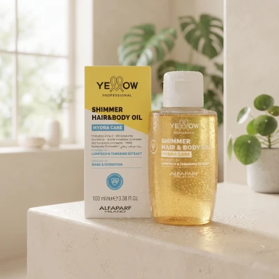 Олія для зволоження волосся та тіла Yellow Hydra Care Shimmer Hair And Body Oil