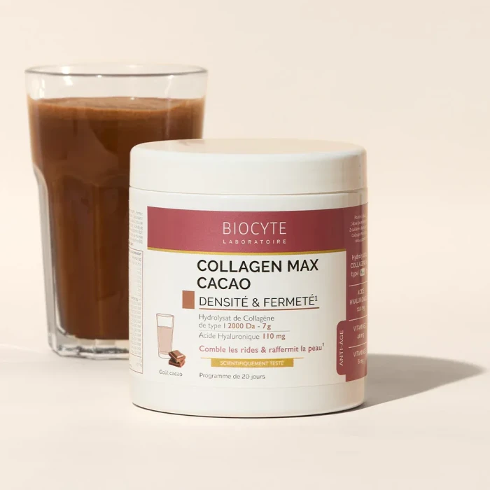 Напиток с коллагеном и гиалуроновой кислотой со вкусом какао Biocyte Collagen Max Cacao