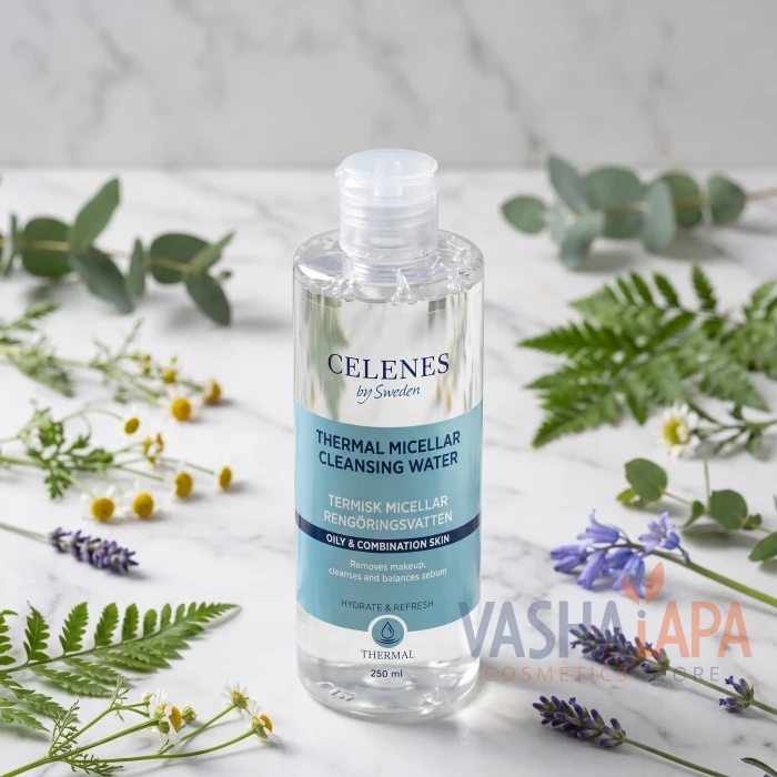 Термальная мицеллярная вода для жирной и комбинированной кожи Celenes Thermal Micellar Cleansing Water Oily & Combination Skin