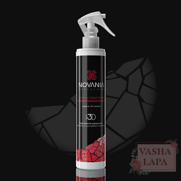 2-х фазный 3D спрей-кондиционер для окрашенных волос Novania Barcelona Biphasic Conditioner