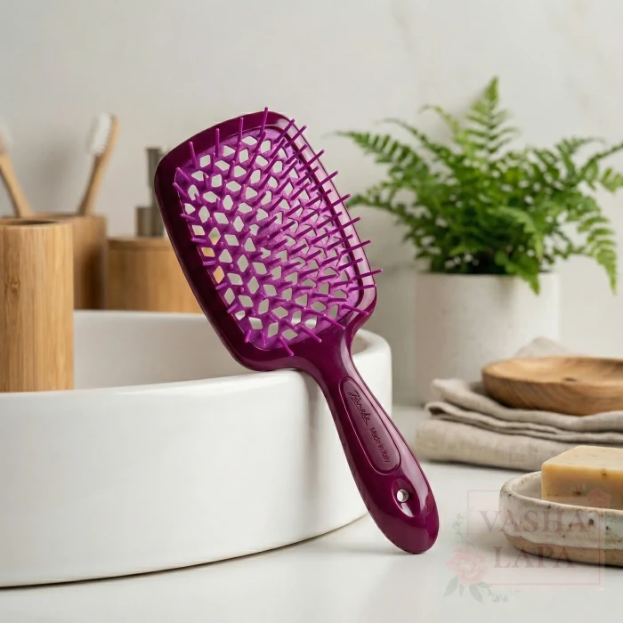 Щітка для волосся Janeke 1830 Superbrush The Original Italian Bordeaux-Fuchsia Бордовий-фуксія