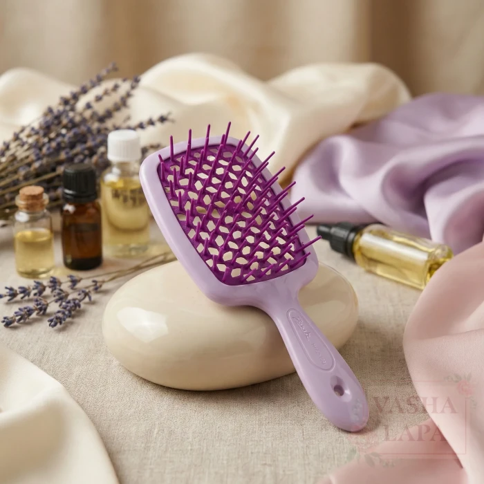 Расческа для волос Janeke 1830 Superbrush The Original Italian Lavender-Fuchsia Лавандовая-фуксия
